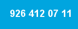926 412 07 11